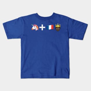 Unicorn and The French Prince Kids T-Shirt